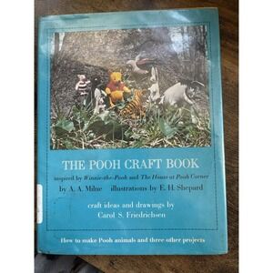 RARE The Pooh Craft‎ Book ~By A A Milne Former Library Book